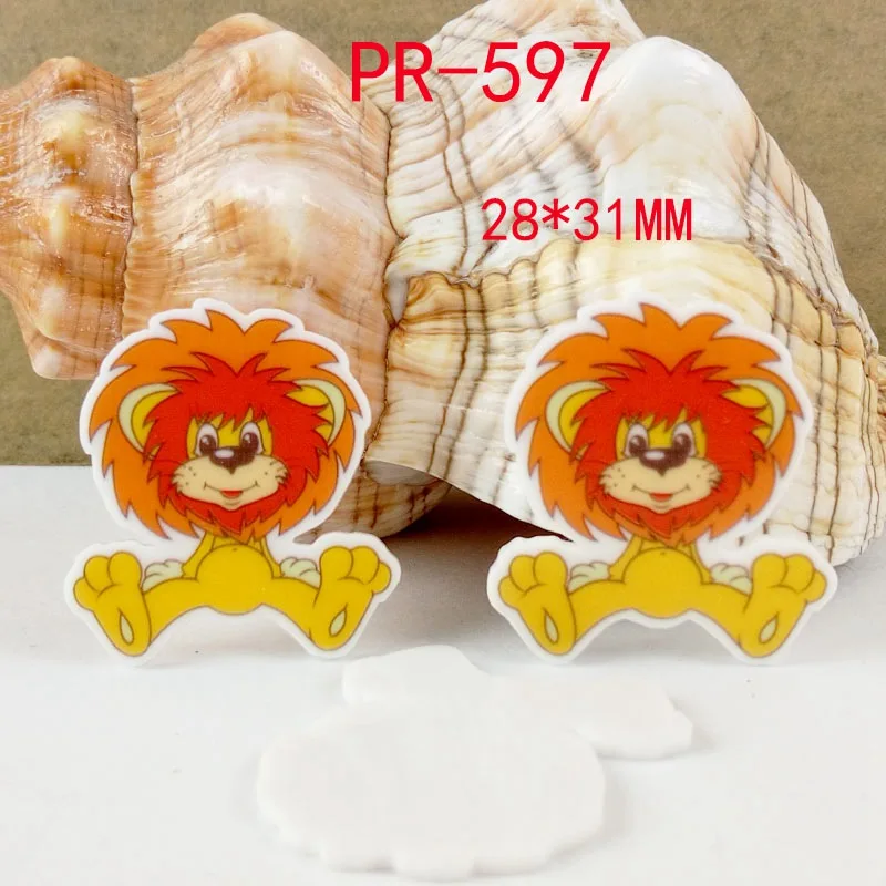 30 шт мультфильм персонаж плоское украшение из смолы pr 674 - Цвет: 597