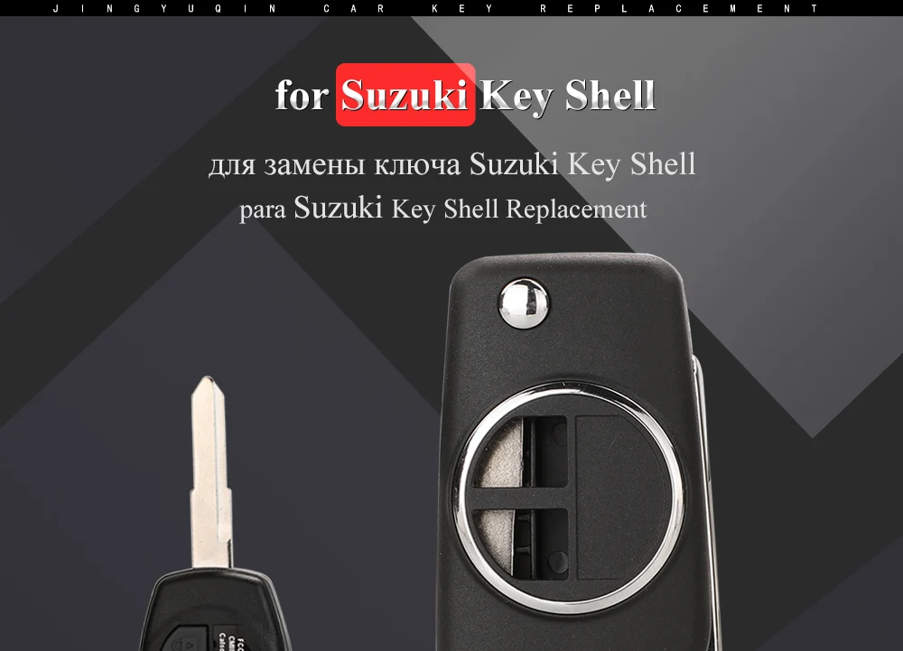 Jinyuqin 10/20pcs 2 pulsanti di ricambio modificato Flip Remote Key Case Shell per Suzuki Swift SX4 Jimny Vitara Fob Key Cover 8 Jinyuqin 10/20pcs 2 pulsanti di ricambio modificato Flip Remote Key Case Shell per Suzuki Swift SX4 Jimny Vitara Fob Key Cover - H06929c599ec144478d6cea3a5aeacb9fQ