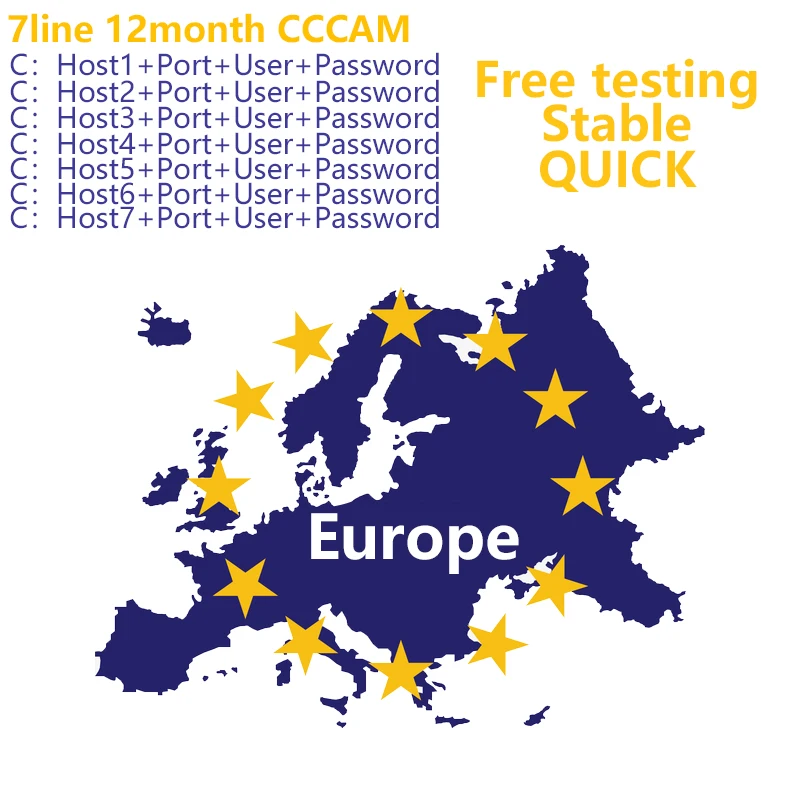 Czekh Европа CCCAM для DVB-S2 рецептор Cccam cline 7/10 линий 1 год ТВ приемник 4/8 линий wifi FULL HD Поддержка Ccams бесплатное тестирование