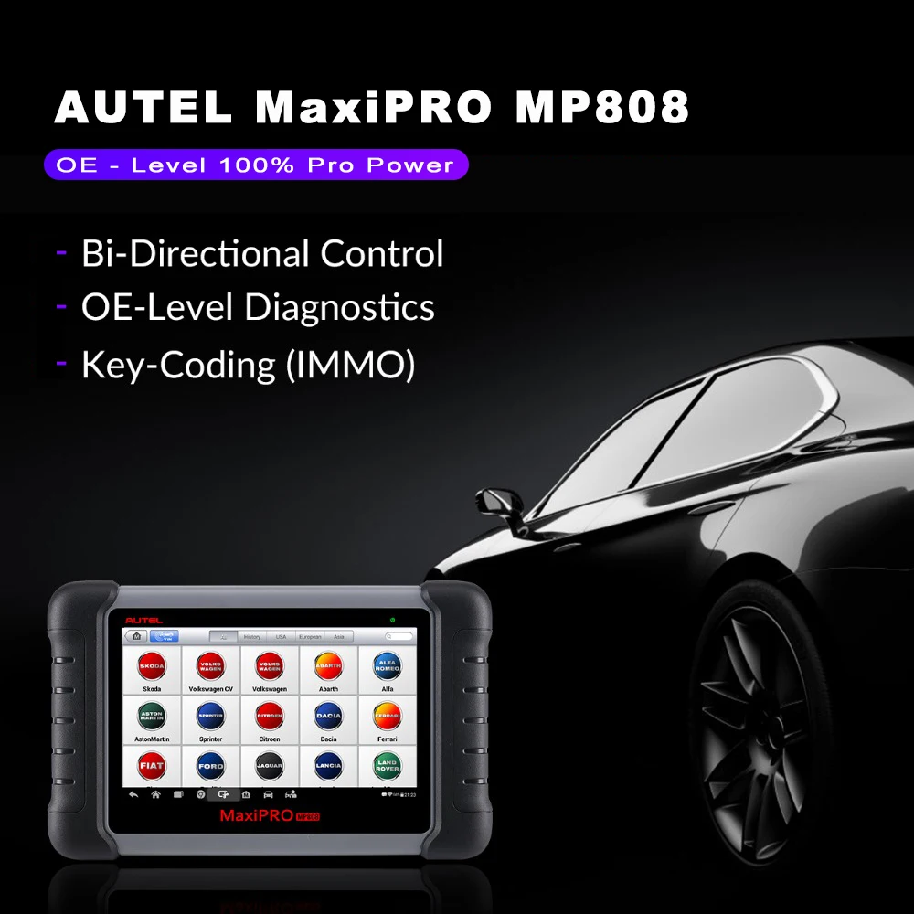 Autel MP808 OE-Level Диагностика полная система диагностики с двунаправленным управлением OBD2 сканер с 18 особыми функциями MS906