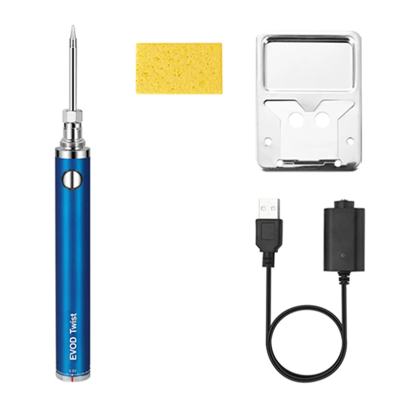 electric welding 5V 15W battery-powered soldering iron, with USB rechargeable soldering iron, adjustable voltage soldering iron soldering iron station Welding Equipment