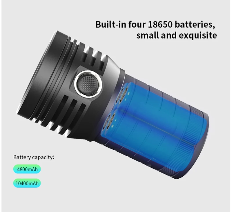 10400 мАч самый мощный 18* T6 светодиодный фонарь светодиодный фонарик 3 режима usb зарядка портативная лампа для зарядки телефона внешний аккумулятор