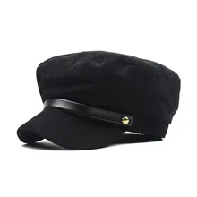 Новая темно-синяя кепка мужская и женская британская Вельветовая Кепка пиковая Кепка Дамский берет на открытом воздухе дикая плоская кепка