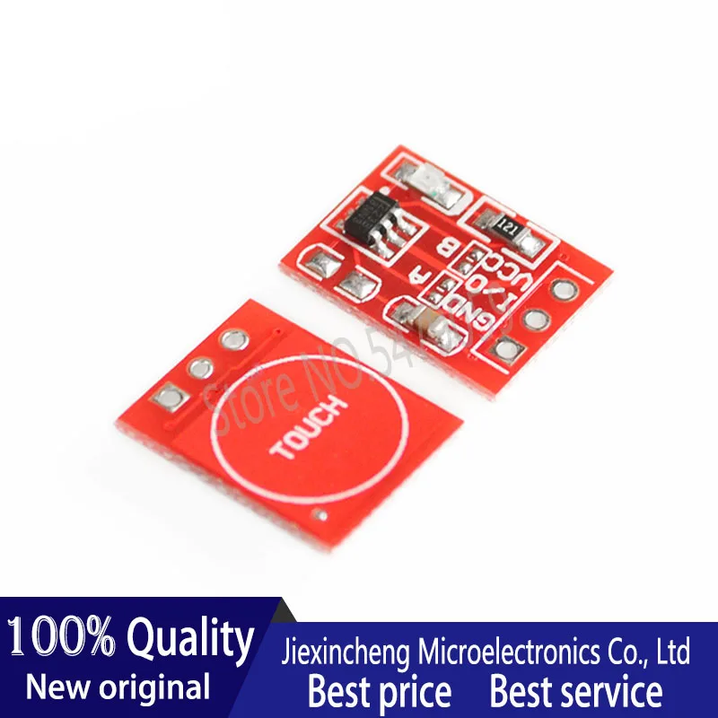 

10PCS TTP223 Touch button Module Capacitor type Single Channel Self Locking Touch switch sensor
