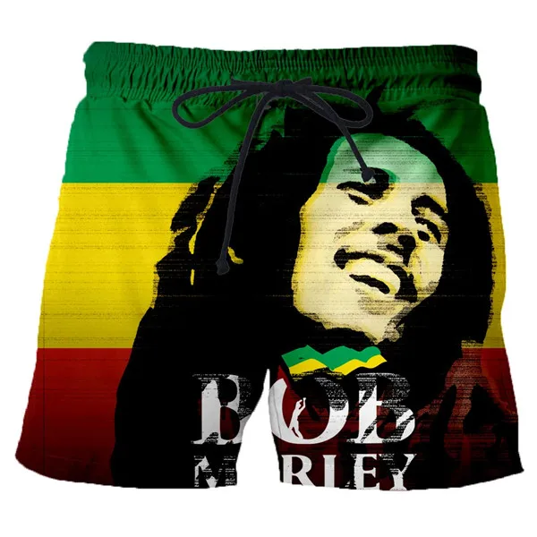 Новинка, 3DDob marley, летние мужские пляжные шорты с принтом, брендовые быстросохнущие шорты, повседневные модные шорты, мужская куртка, шорты - Цвет: 03