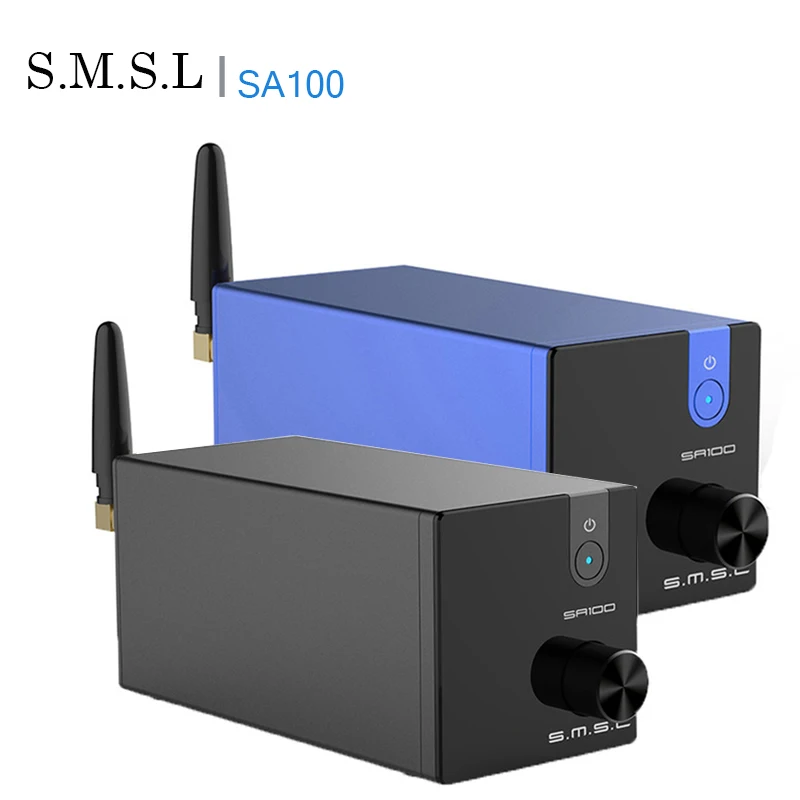 SMSL SA100+ M100 Hifi Профессиональный усилитель мощности TPA3116D2 50 Вт M100 USB DAC DSD512 XMOS bluetooth amp 2(2,0