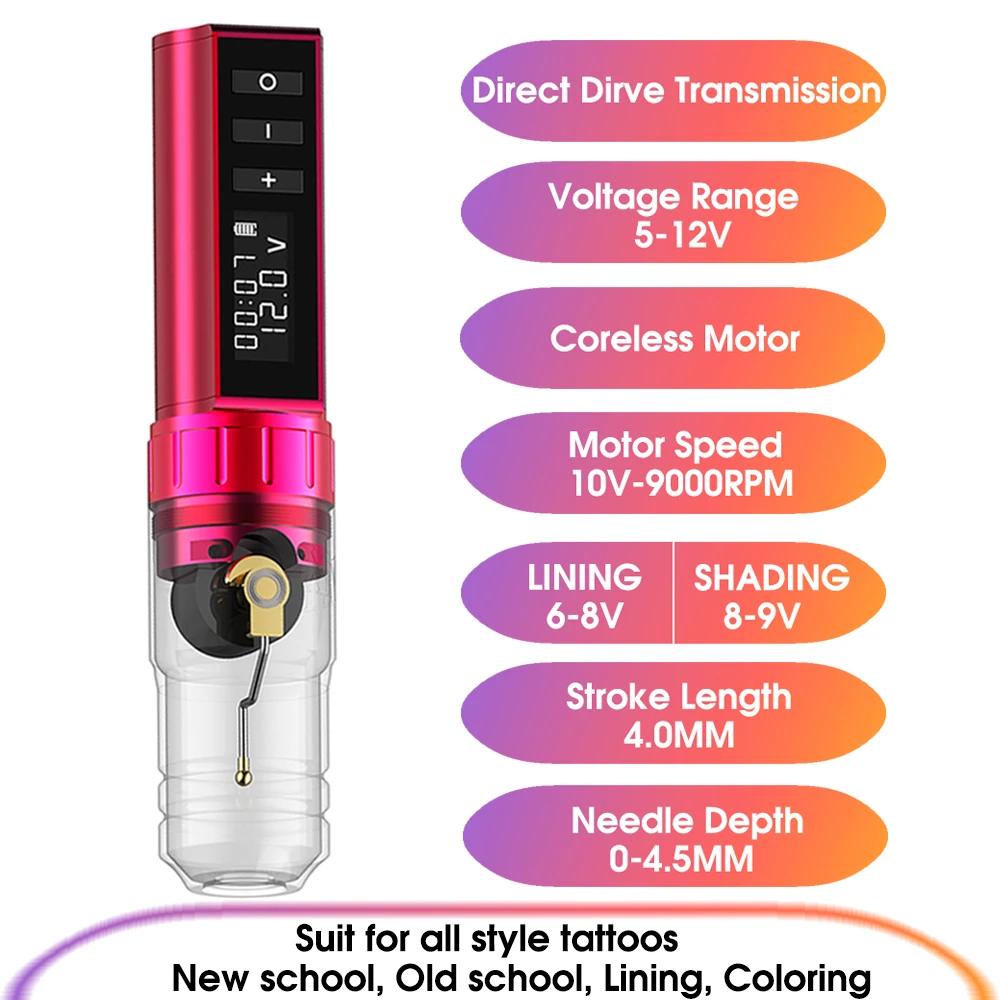 Новое поступление беспроводная тату машинка XNET ручка портативная батарея мощный