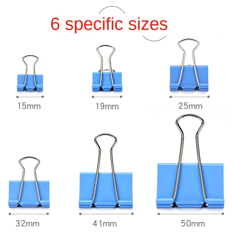 60pcs/BOX 15mm M&G Long tail folder pigtail iron clip folder business card finishing clip office supplies