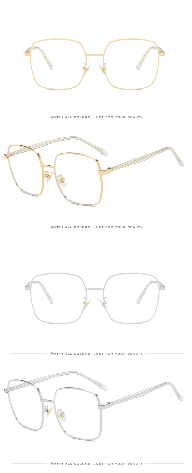 Anti Blue Light Glasses Frame Blocking Computer Glasses Women Men Retro Eyewear Frame Optical Myopia Spectacle Frame Eyeglasses (7)