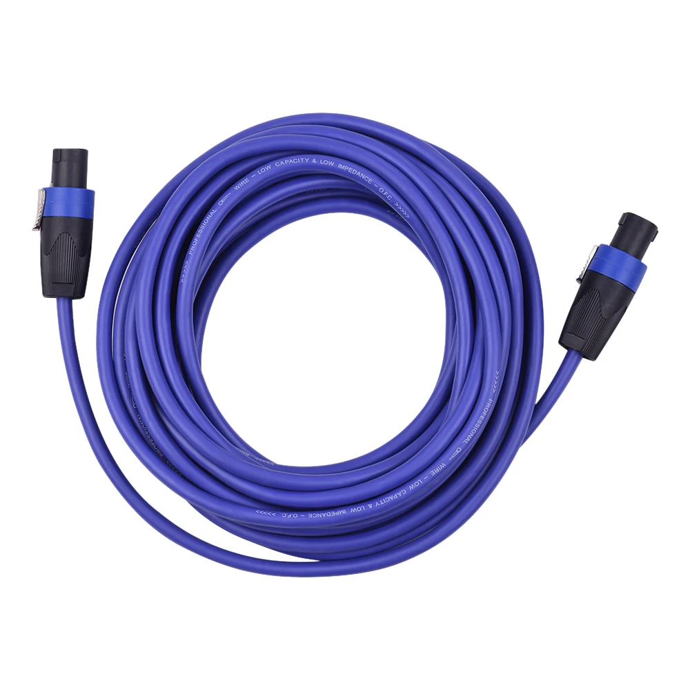 12AWG сценические микшерные кабели аудио усилитель шнур разъем для динамика штекер