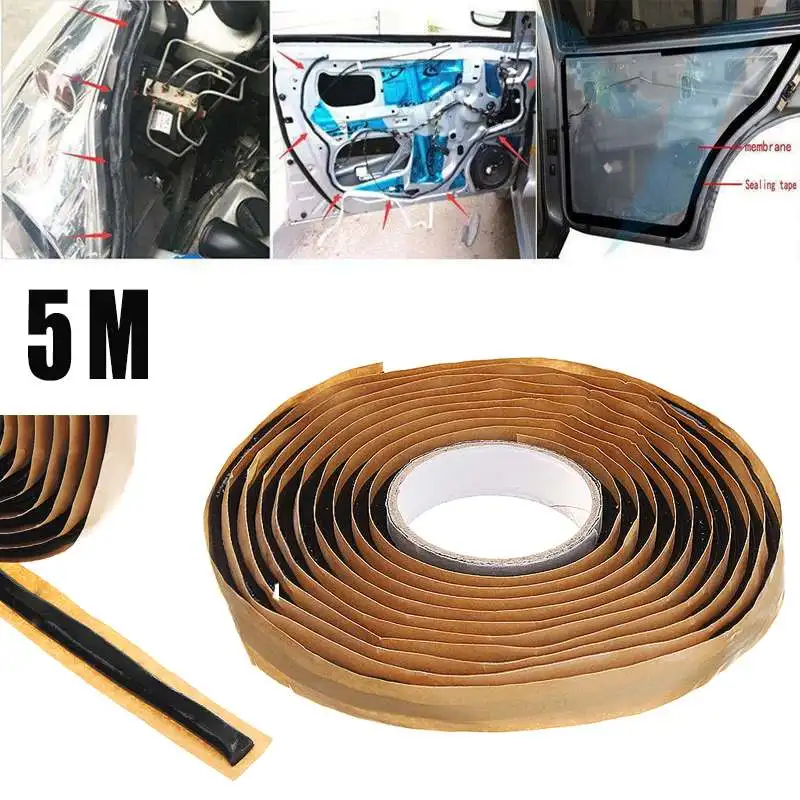 

5 Meters Black Synthetic Butyl Rubber Glue Sealant Car Truck LED Headlight Sealant Glue Retrofit Reseal Strip
