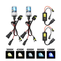 2 pçs 35w 55 mini hid lastro xenon farol kit h1 h3 h7 h11 9005 9006 12v auto farol luz 3000k 4300k 6000k 8000k 12000k