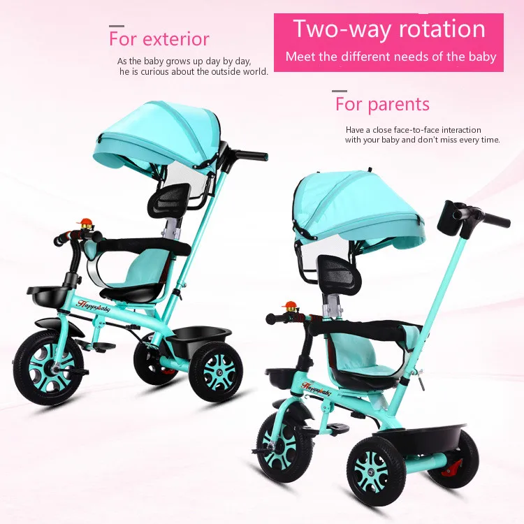 Baby Tricycle 0-6 Years Old Multi-function Baby Rotating Seat Stroller Tricycle Bicycle Children Can Ride Bicycle Trike