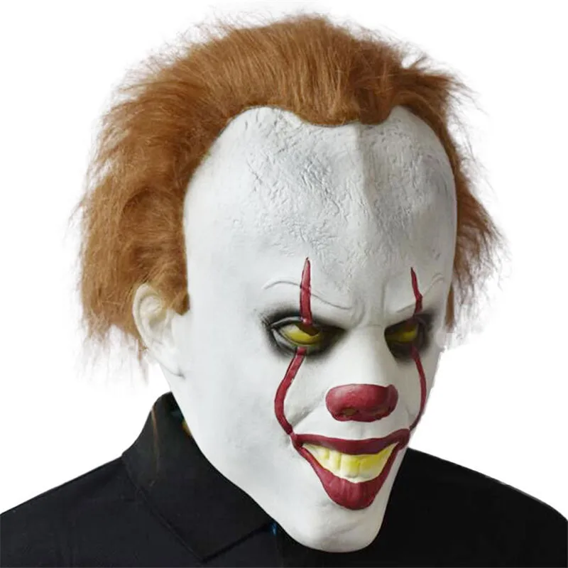 Фильм It: Chapter Two Pennywise Карнавальная маска парики танцующий клоун Билл скаргард Косплей латексные маски Хэллоуин