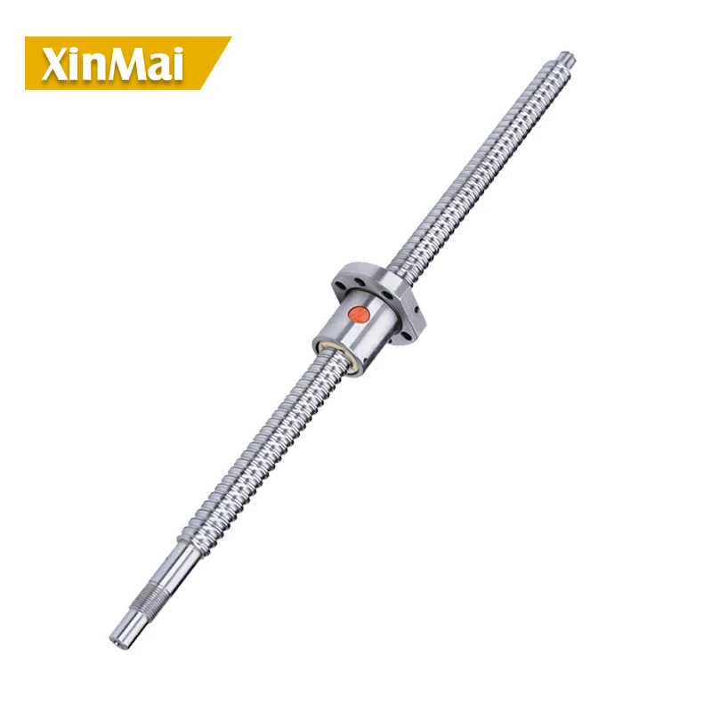 모든 길이 500 - 2550 mm RM 3205 백래시 방지 볼 스크류 SFU3205 SFU3210 DFU3205 DFU3210, 볼 너트 볼 너트 CNC 부품 1 개