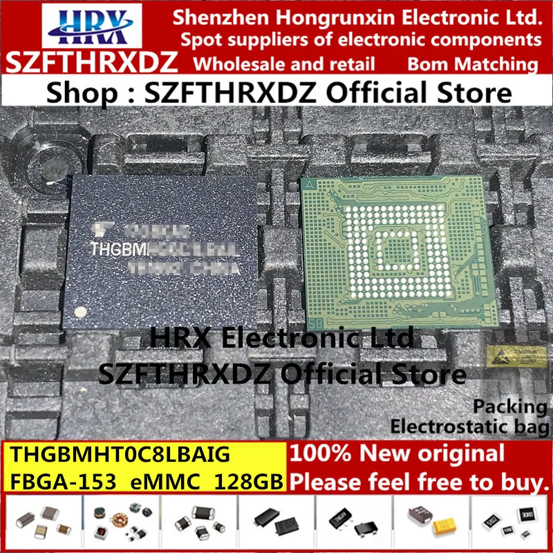 THGBMHT0C8LBAIG FBGA-153 THGBMHTOC8LBAIG NAND флэш-карта памяти EMMC 128 ГБ FBGA153