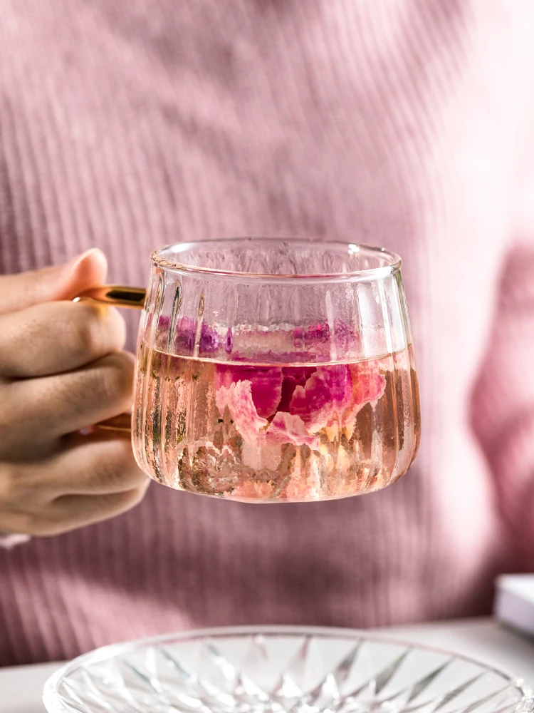 

Transparent Glass Cup Mug Instagram Style Family Tea Cup Cutie Water Cup Breakfast Cup Coffee Cup Simple And Refreshing
