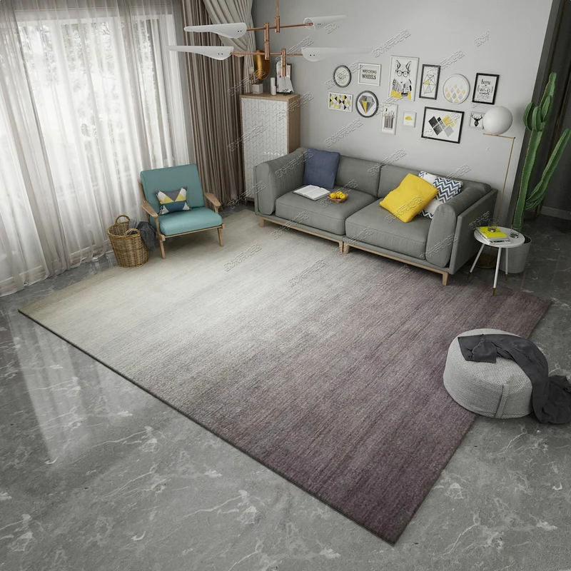 

Ins nordic style simple IKEA living room carpet sofa tea table carpet bedroom full bed mat washable