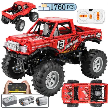

1760Pcs City 4WD SUV RC/non-RC Off Road Racing Car Building Block for Technic Remote Control Truck Bricks Toys for Children