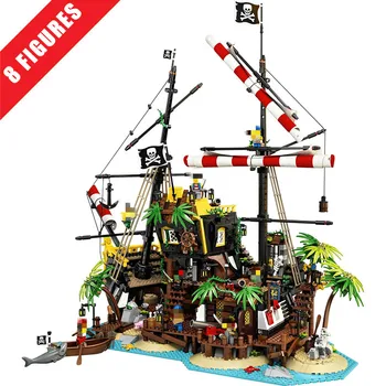 

2020 New Ideas Lepining Pirates Of Barracuda Bay 21322 Ship Blocks Bricks Lepinblocks Blocks Toys Kids Birthday Gift