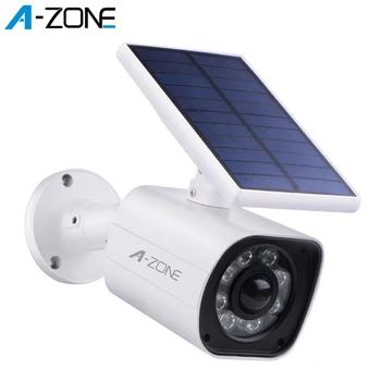 

A-ZONE Fake Security Dummy Camera Solar Motion Sensor Light Detection Wireless Waterproof Outdoor Imitation Surveillance Camera