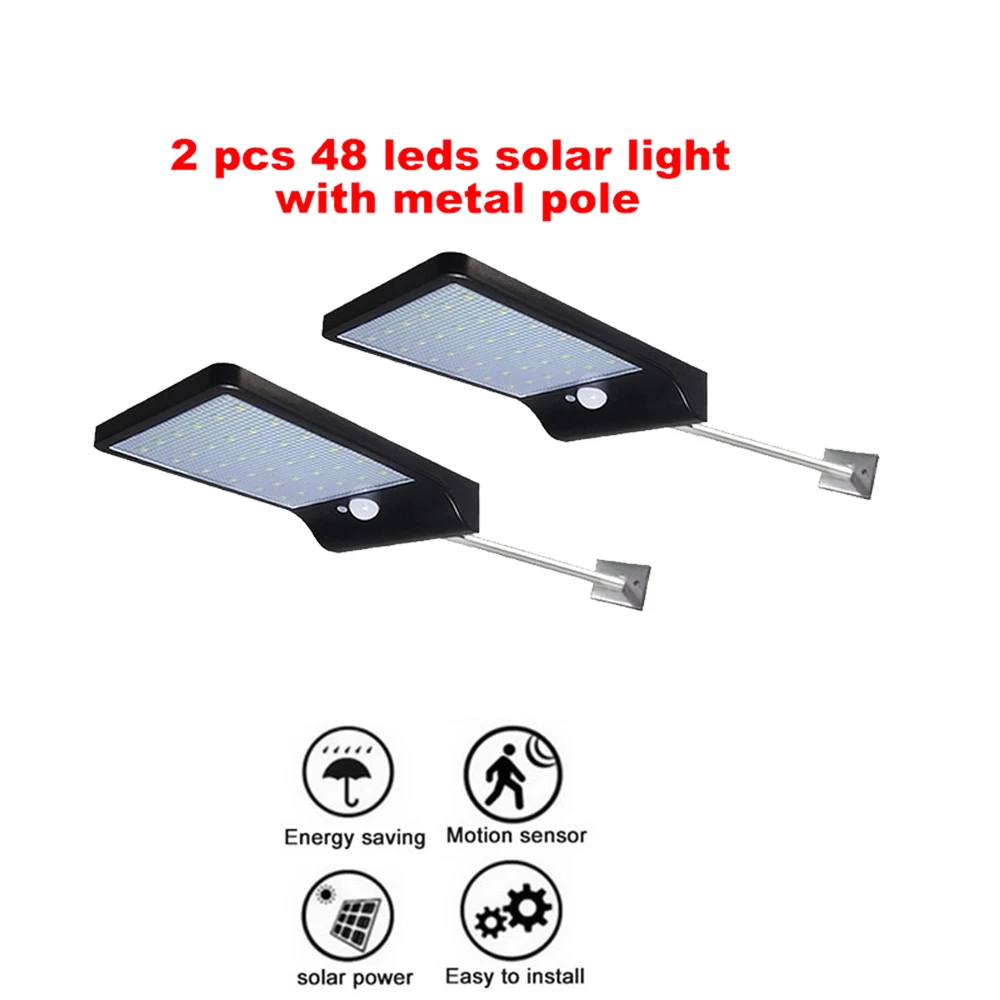 

2/4pcs 48 LED Solar Lamp Waterproof Flickering Flame Solar Torch Light Garden Lamp Outdoor Landscape Decoration Garden Lawn Ligh