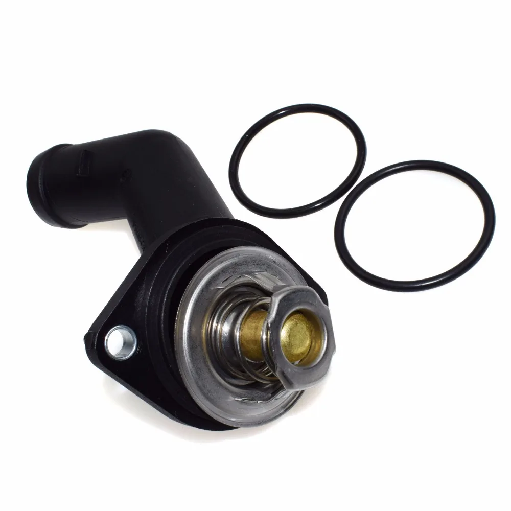 ISANCE Coolant Thermostat Housing 050121113C 06A121121C For VW PASSAT POLO BEETLE BORA CADDY GOLF SHARAN TOURAN TRANSPORTER