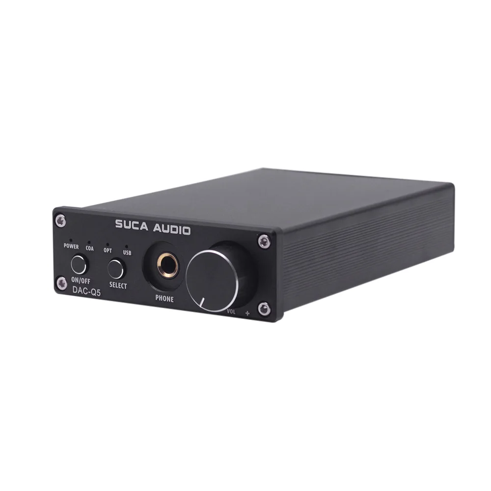 

SUCA DAC-Q5 Headphone Digital Audio Amplifier HiFi Optical Audio / Coaxial / USB DAC Q5 Decoder with AMP DAC decoder