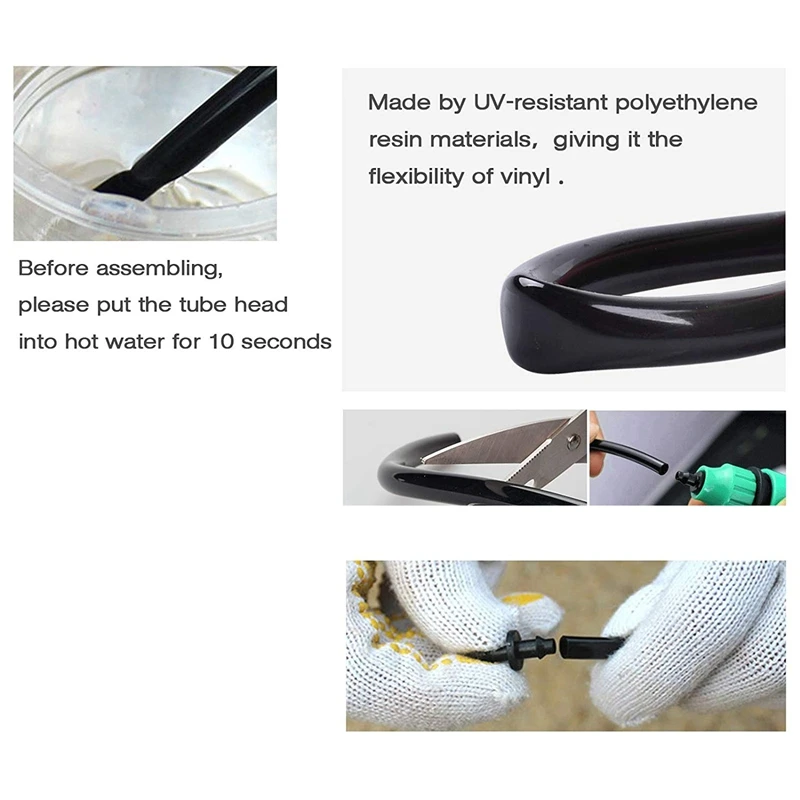 30M Meter 1/4 Inch Blank Distribution Pipe Drip Irrigation Hose Garden Watering Pipeline 2 30M Meter 1/4 Inch Blank Distribution Pipe Drip Irrigation Hose Garden Watering Pipeline 2