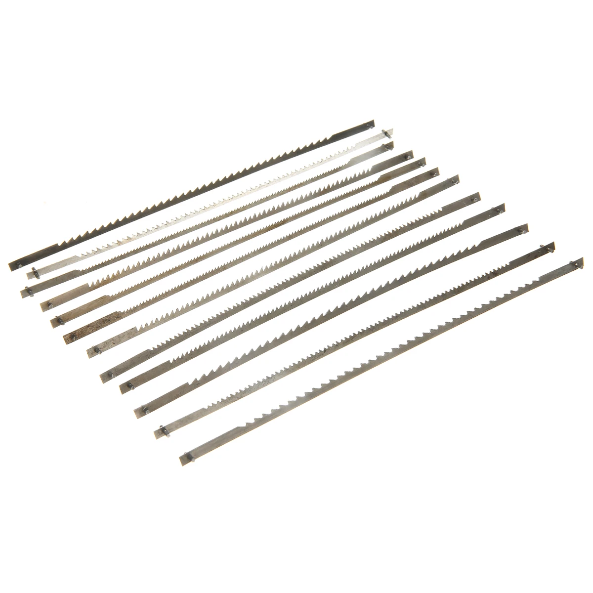 12Pcs 10/15/18/24 Teeth Pinned Scroll Saw Blades Black Woodworking