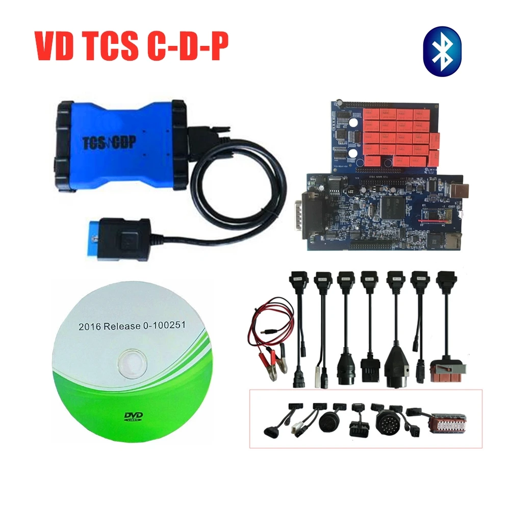 Новый дизайн! 2016.R0 /2015.R3 новый vci для delphis autocome с bluetooth сканером автомобилей