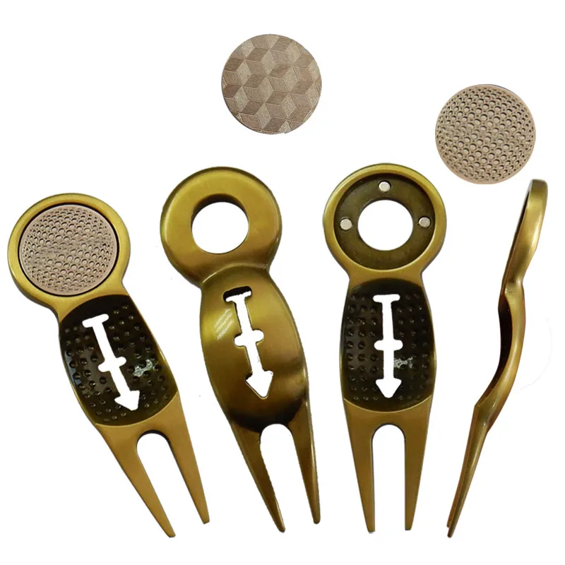 

Golf Divot Tool Golf Repair Tool With Golf Ball Tool Marker Pitch Cleaner Golf Pitchfork Golf Accessories Putting Green Fork