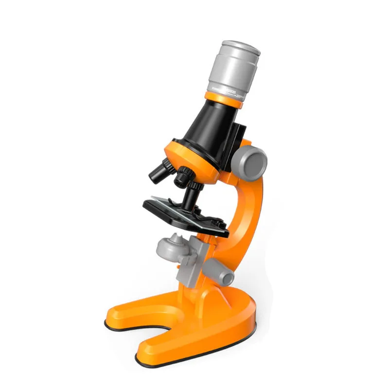 Kit de microscope Lab Led 100x-400x-1200x Home School Jouet éducatif Cadeau  Microscope biologique raffiné pour enfants Enfant Nouveau