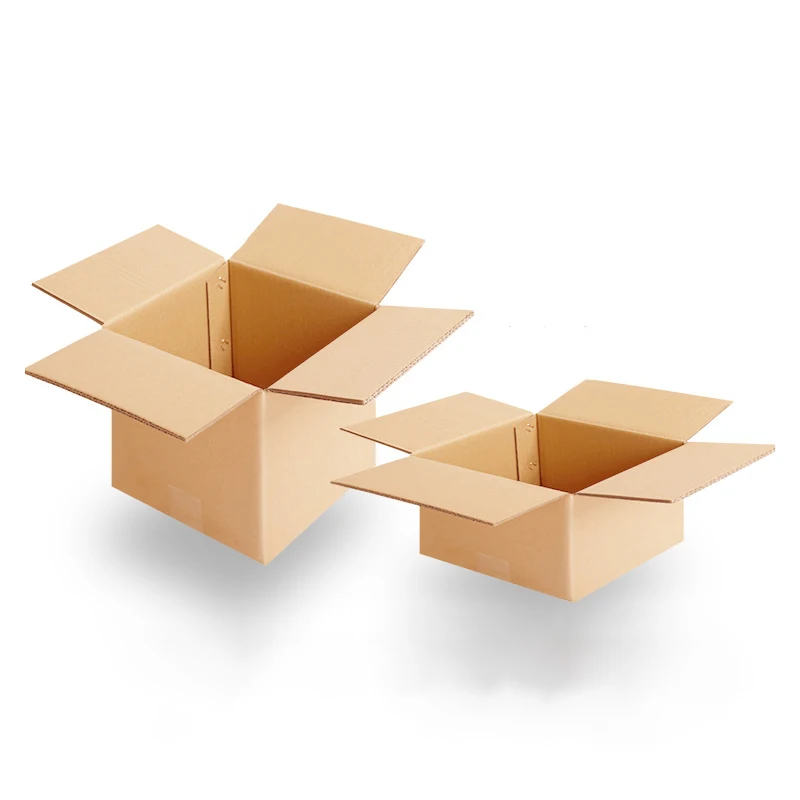 

5pcs Thick Carton Packing Box for Business Natural Brown Cardboard Mailbox Blank Kraft Paper Corrugated Box For Shipping