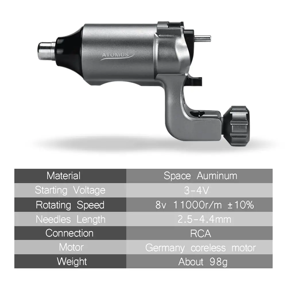 Tattoo Machine Swiss Motor Alloy Maquina De Tatuar Rotary Profesional Gun Para Shader And Liner with RCA or kit