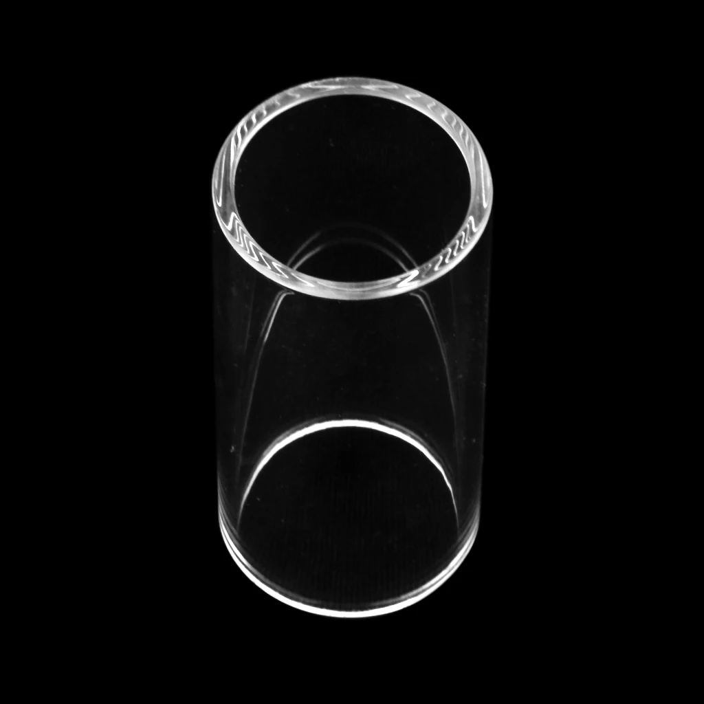 Electric Guitar String Slide Pyrex Glass Bottle Neck Finger Knuckle 51x 20mm