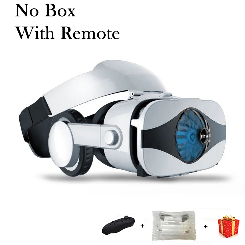 No Box With Remote Fiit 5F Viar шлем 3D VR очки Виртуальная реальность гарнитура для iPhone Android смартфон очки шлем смартфон 3 D линзы набор - Цвет: No Box With Remote