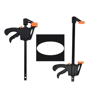 

4 Inch quick ratchet release speed squeeze Wood Working Work Bar Clamp Clip Kit Spreader Gadget Tool DIY Hand Woodworking