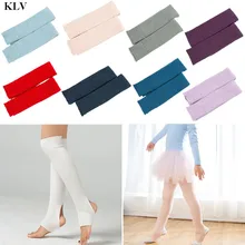 KLV/Детские Зимние гетры до колена для девочек, для балета, танцев, йоги, вязаные однотонные теплые гольфы без ног, 80s KLV/Детские Зимние гетры до колена для девочек, для балета, танцев, йоги, вязаные однотонные теплые гольфы без ног, 80s