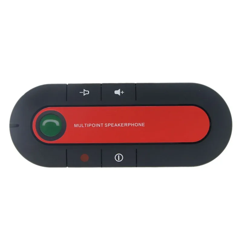 Bluetooth солнечный экран автомобиля адаптер DSP шумоподавления громкой связи беспроводной передатчик - Цвет: Красный