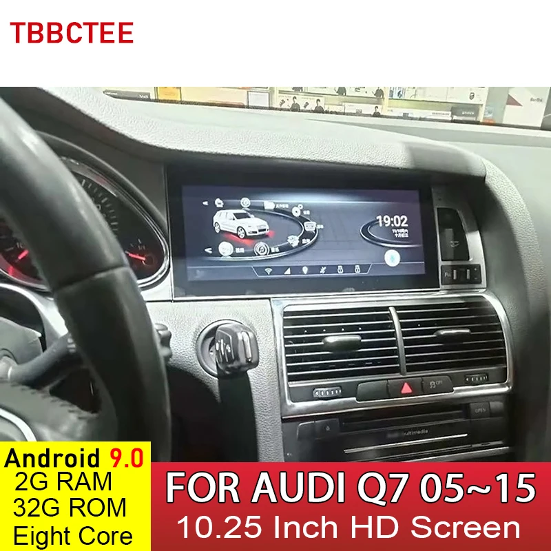Автомобильный мультимедийный плеер MMI RMC Android 9 0 8 ядер 2 + 32 ГБ для Audi Q7 2005 ~ 2015 стерео