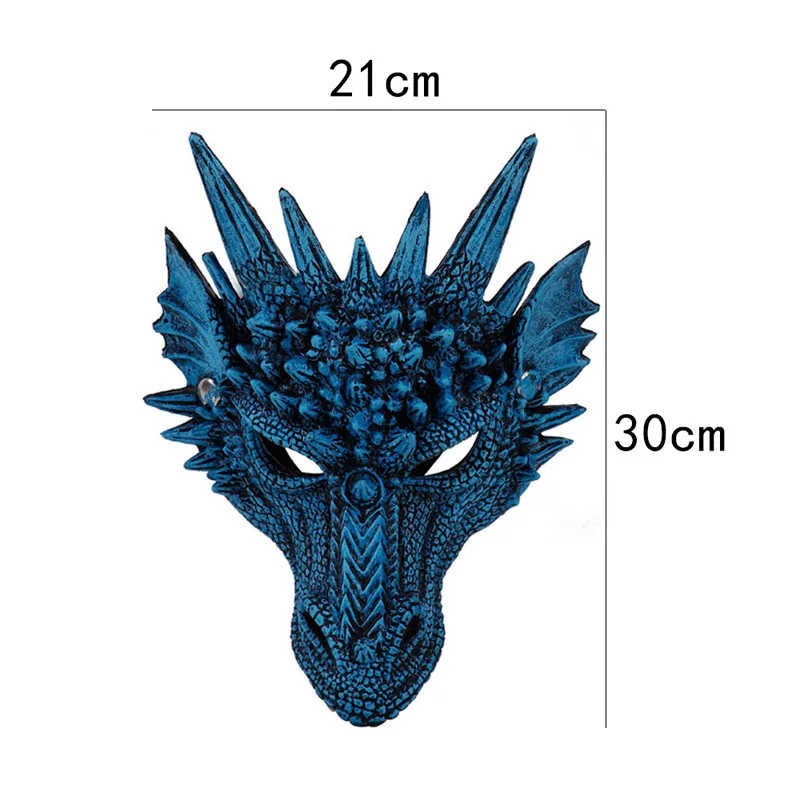 New Hot Halloween Mask 3D Dragon Cosplay Costume for Men Women Carnival Party Mardi Gras SMD66