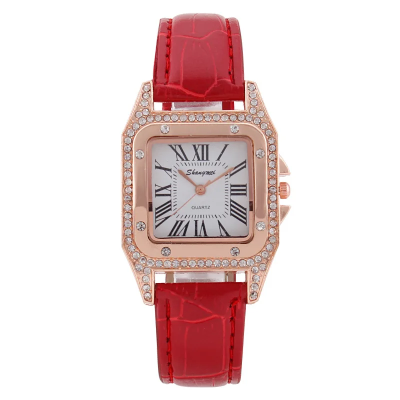 

of spot trill hot style set auger ms Roman grain square watch a undertakes to female money belt quartz watch