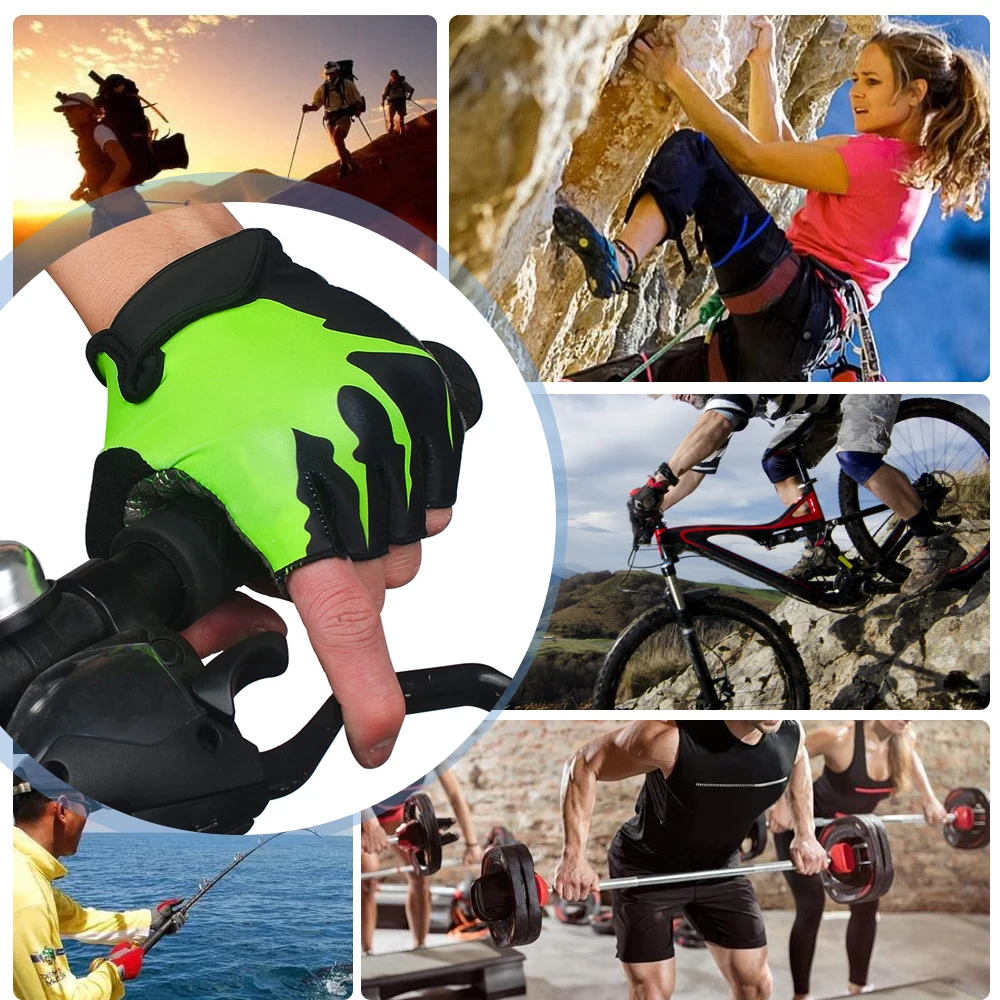 SFIT, модные, новые, противоскользящие, для велоспорта, велосипеда, спортзала, фитнеса, спорта, половина пальцев, перчатки для велоспорта, верховой езды, перчатки для альпинизма, спортивные перчатки