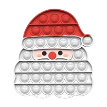 

Santa Claus Pop Fidget Toys Christmas Decompression Toys Squishy Squeeze Rainbow Cute Stress Adult Toy Boys Xmas Gift