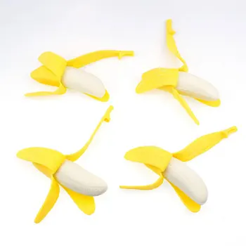 

Artificial Fruit Funny Joke Tricky Toys Banana Peeled Banana Toys Prank Simulation Banana Soft Plastic Toys