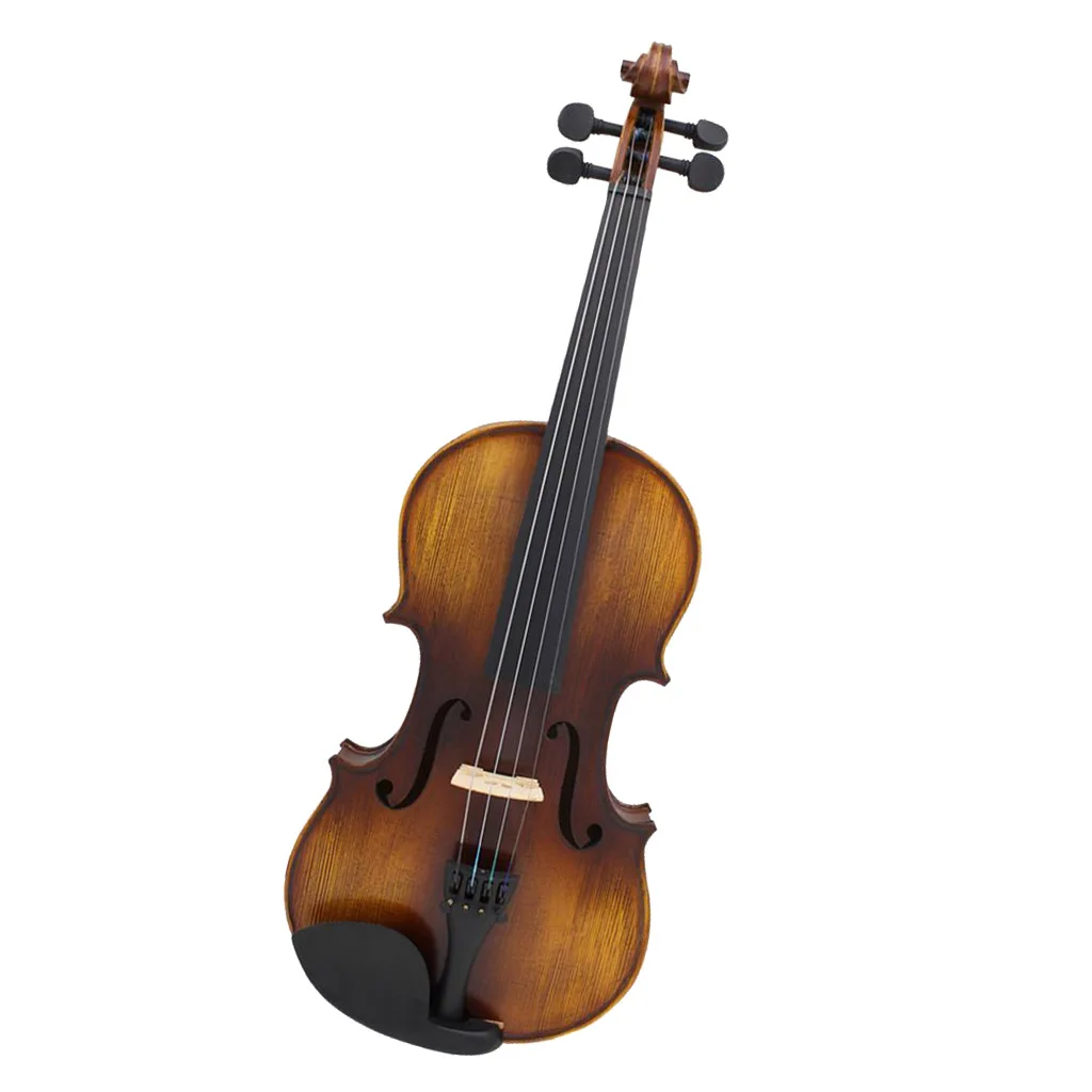 

4/4 Size Solid Wood Violin Set with Rosin Bow Case Sticker for Beginner