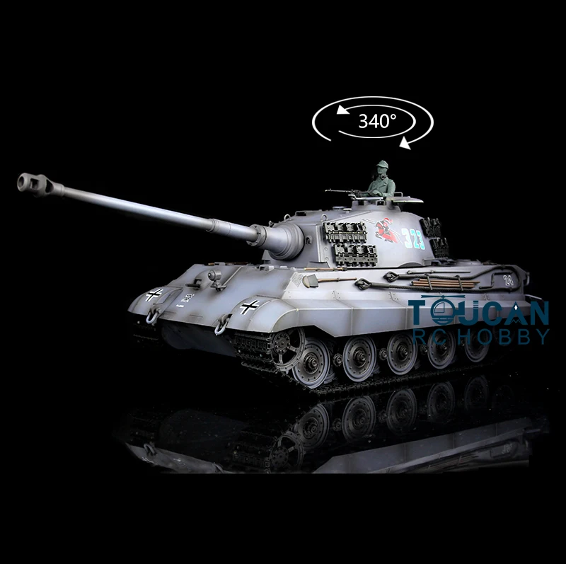 US $141.00 24g Henglong 116 Scale Tk 60s Plastic German King Tiger Rtr Rc Tank Model 3888a Th12729