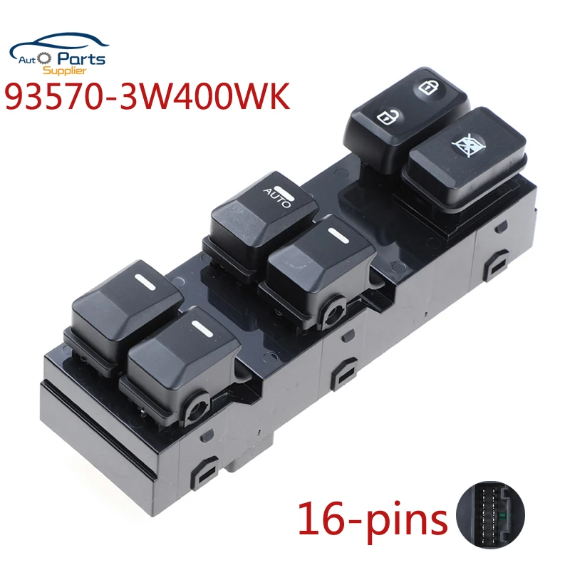 Interruptor maestro de ventanilla eléctrica delantera izquierda 3W400WK, nuevo, guía Kia 935703W400WK de 16 e interruptores de coche| AliExpress