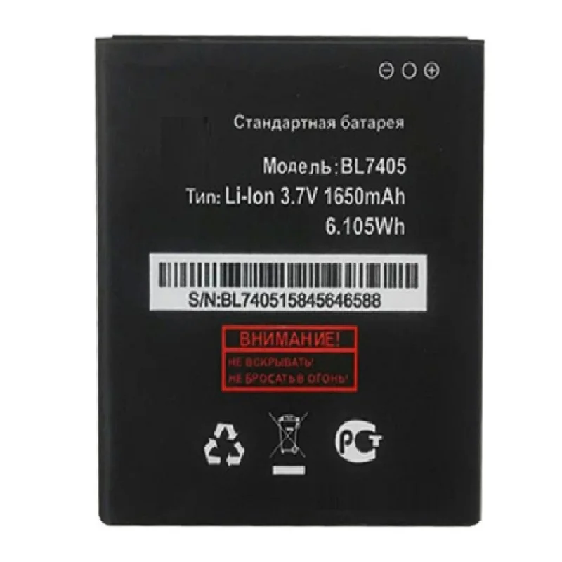 BL7405 CellPhone Battery For Fly IQ449 Iq 449 BL 7405 BL-7405 Li-ion 3.7V Replacement Li-ion Batteries Batteria 1650mAh BL7405 CellPhone Battery For Fly IQ449 Iq 449 BL 7405 BL-7405 Li-ion 3.7V Replacement Li-ion Batteries Batteria 1650mAh